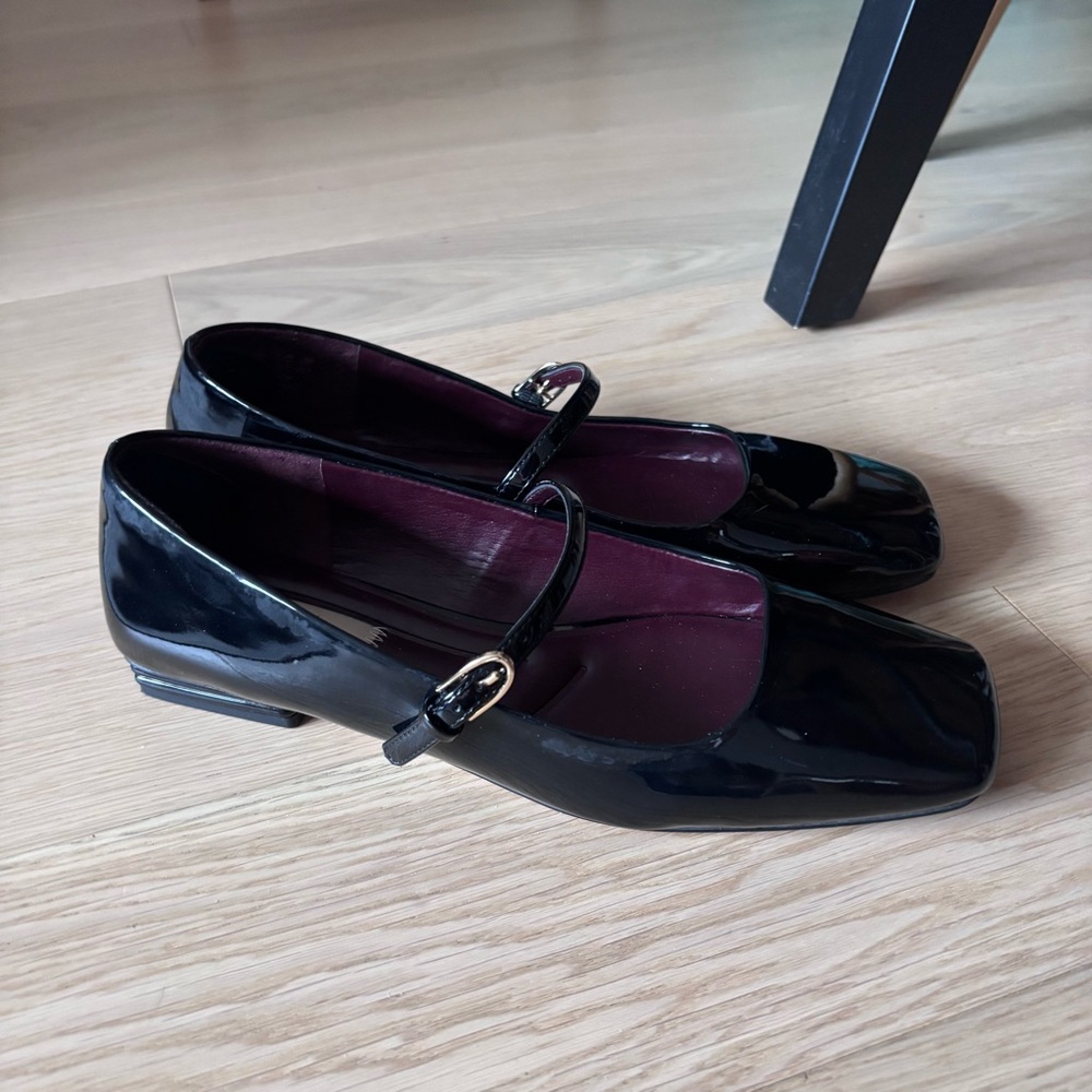 Franco Sarto Tinsley Black Patent Mary Jane Size 8 - Picture 4 of 6